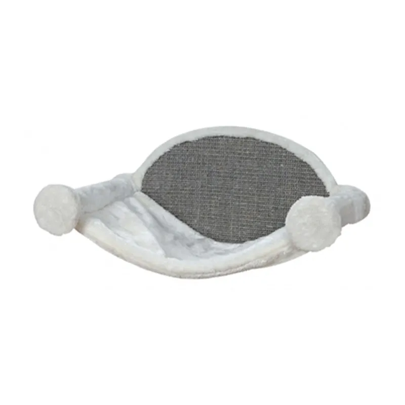 Kattenhangmat voor aan de muur wit/grijs