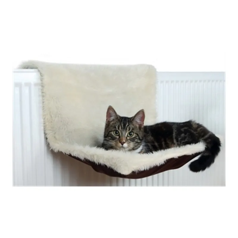 Radiatorhangmat crème/bruin