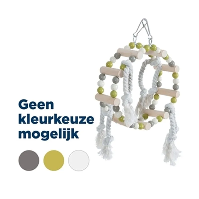 Schommel met wiel en kralen