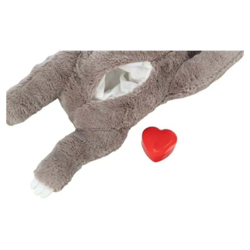 Trixie Knuffel luiaard met hartslag (34 cm)