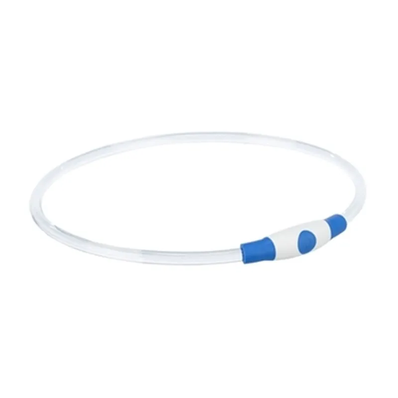 Trixie Lichtgevende halsband Flash Light blauw (40 cm, S–M)