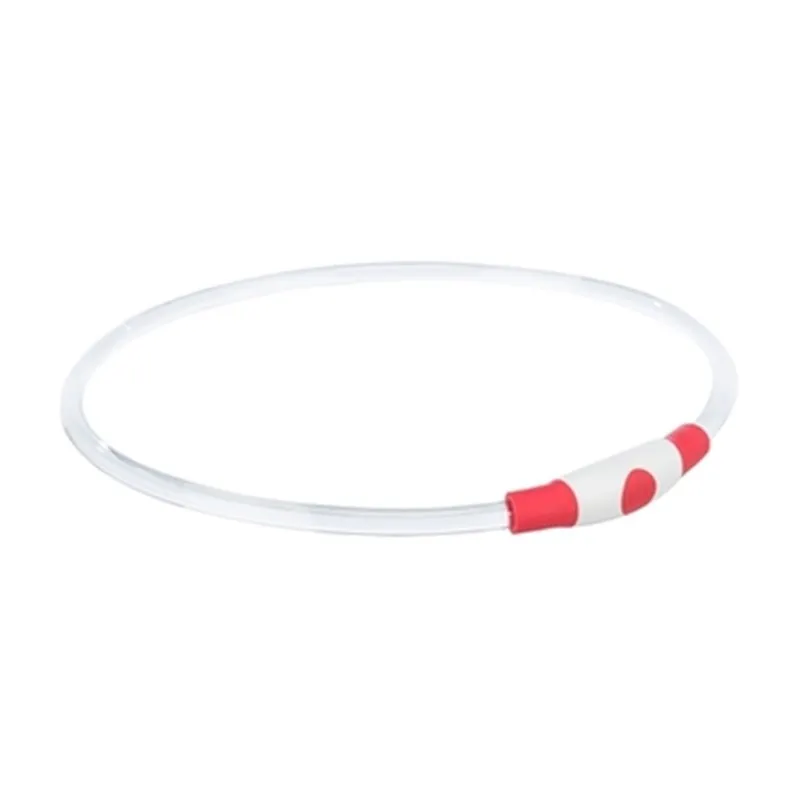 Trixie Lichtgevende halsband Flash Light rood (40 cm, S–M)