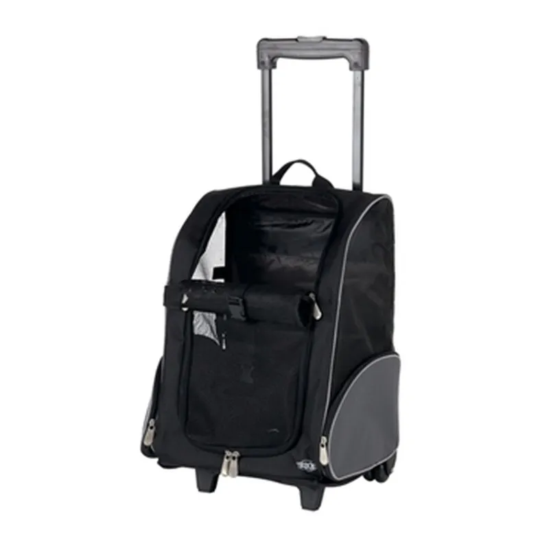 Trixie trolley-rugtas zwart/grijs