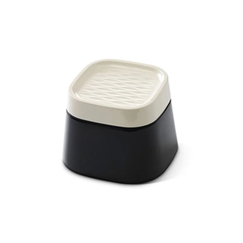 Voerbak Ergo Cube crème/zwart