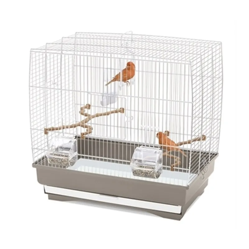 Vogelkooi Irene 3 taupe/wit (50×30×48 cm)