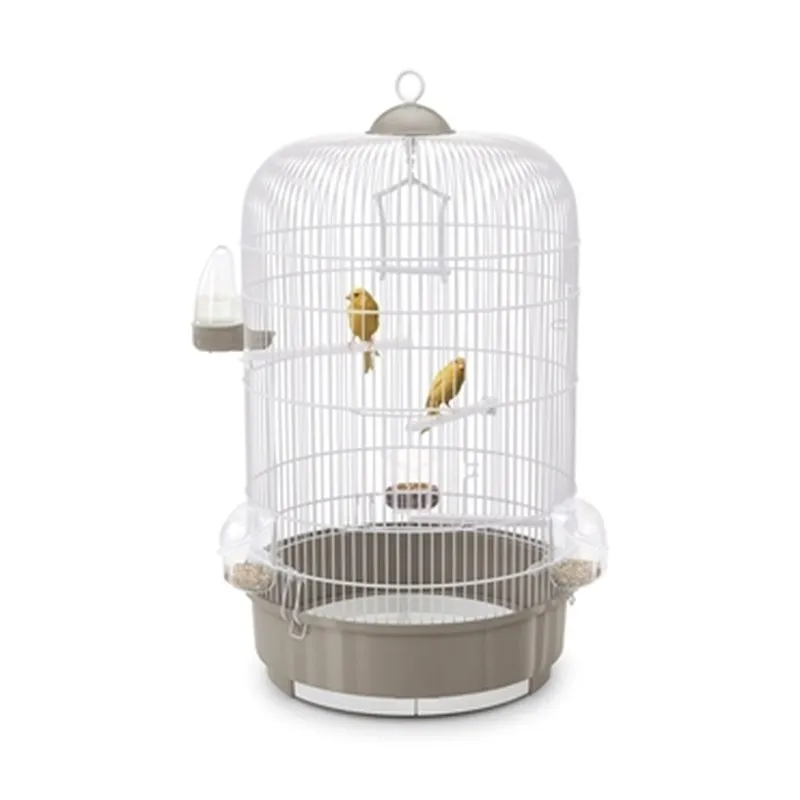 Vogelkooi Luna taupe/wit (64 cm)