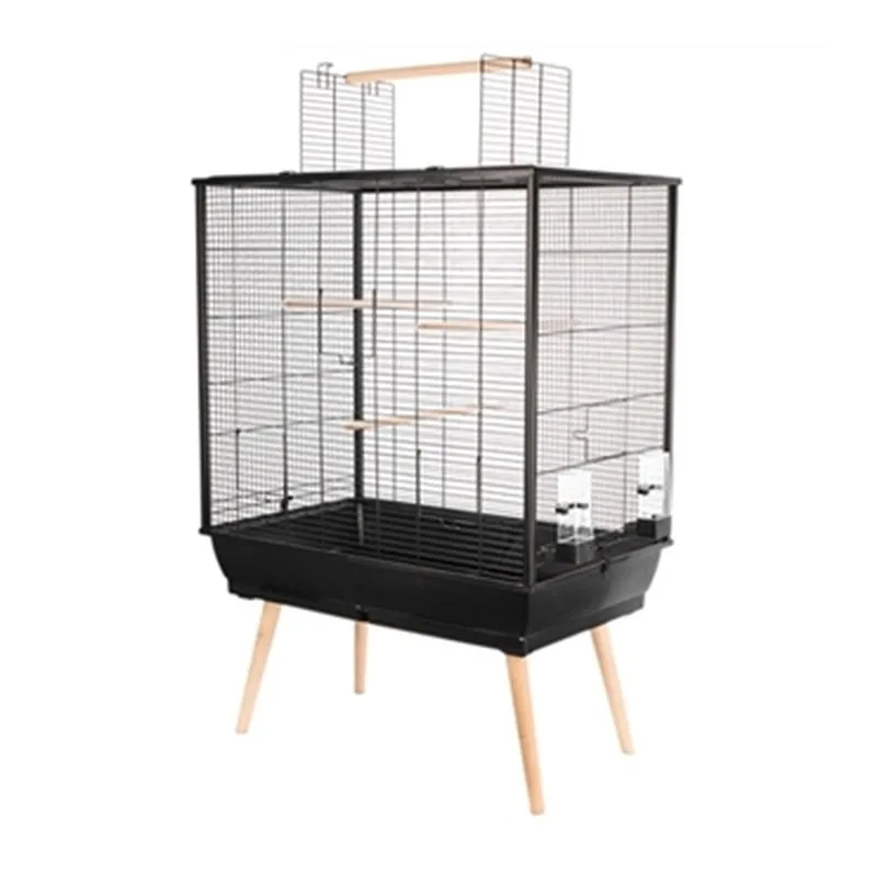 Vogelkooi Neo Jili zwart op pootjes (112 cm)